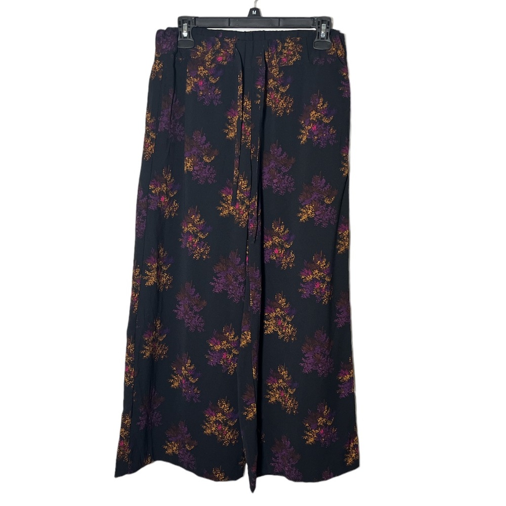 H&M Wide Leg Pants Floral Dress Pants 6 Trouser